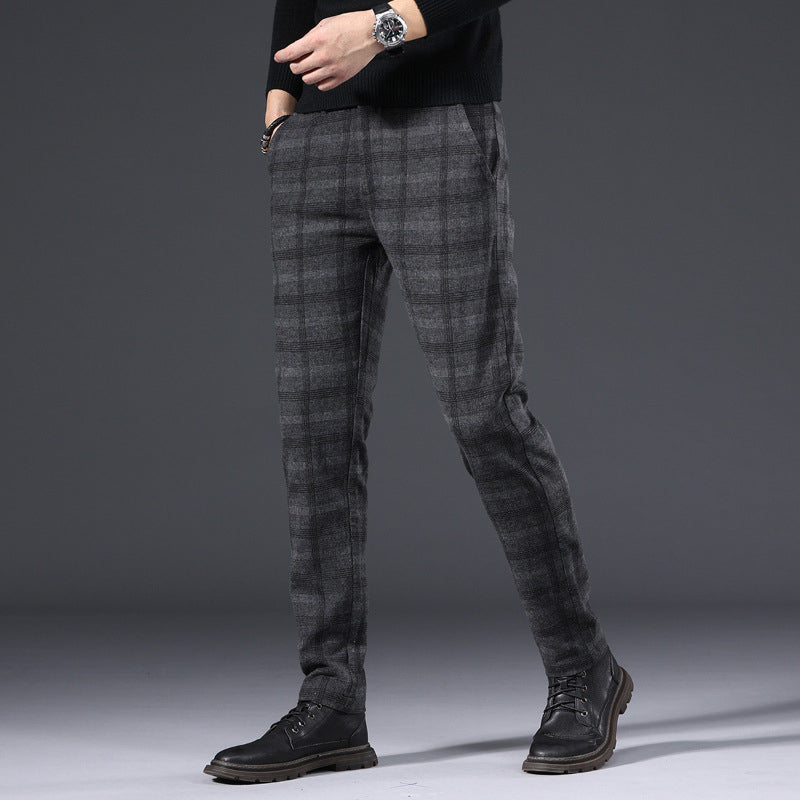 Men's Checked Tailored Trousers | Relvorn