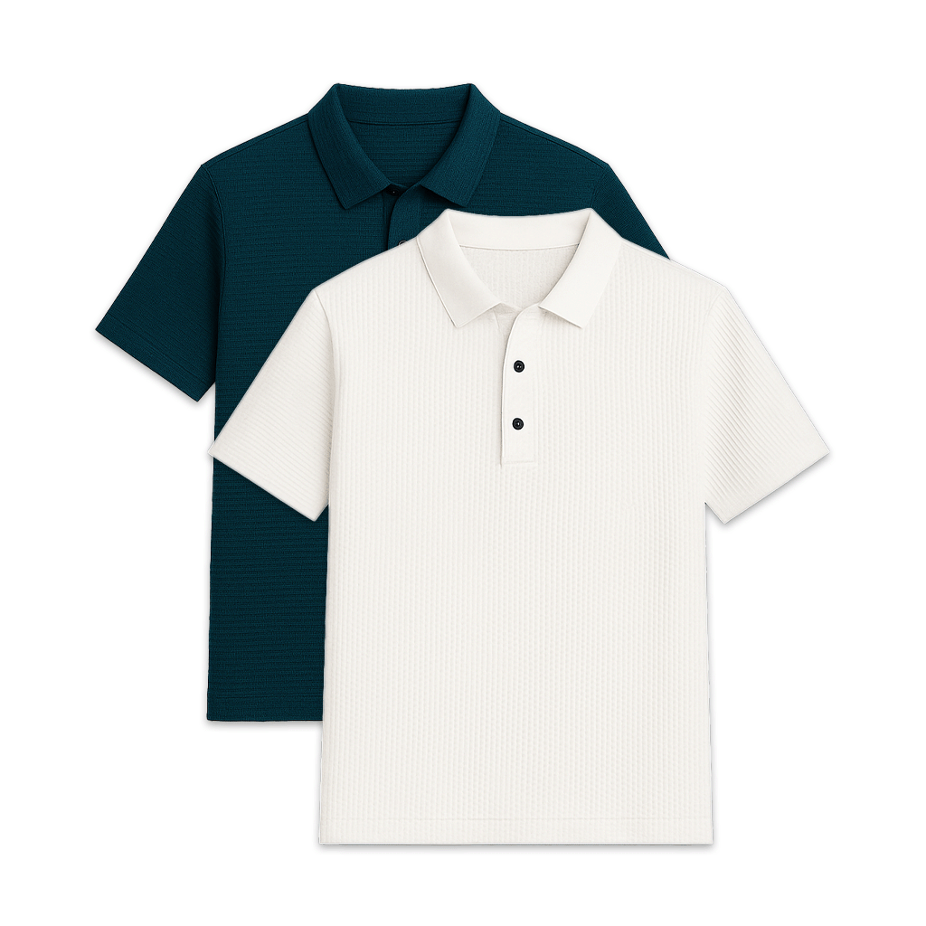 Set of 2 Men's Premium Tech Polo Shirts | Relvorn