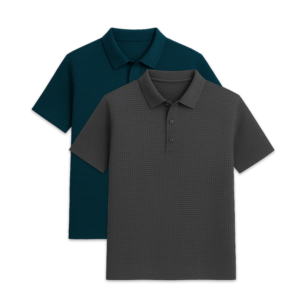 Set of 2 Men's Premium Tech Polo Shirts | Relvorn