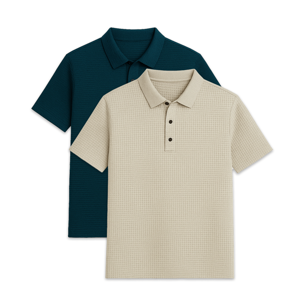 Set of 2 Men's Premium Tech Polo Shirts | Relvorn