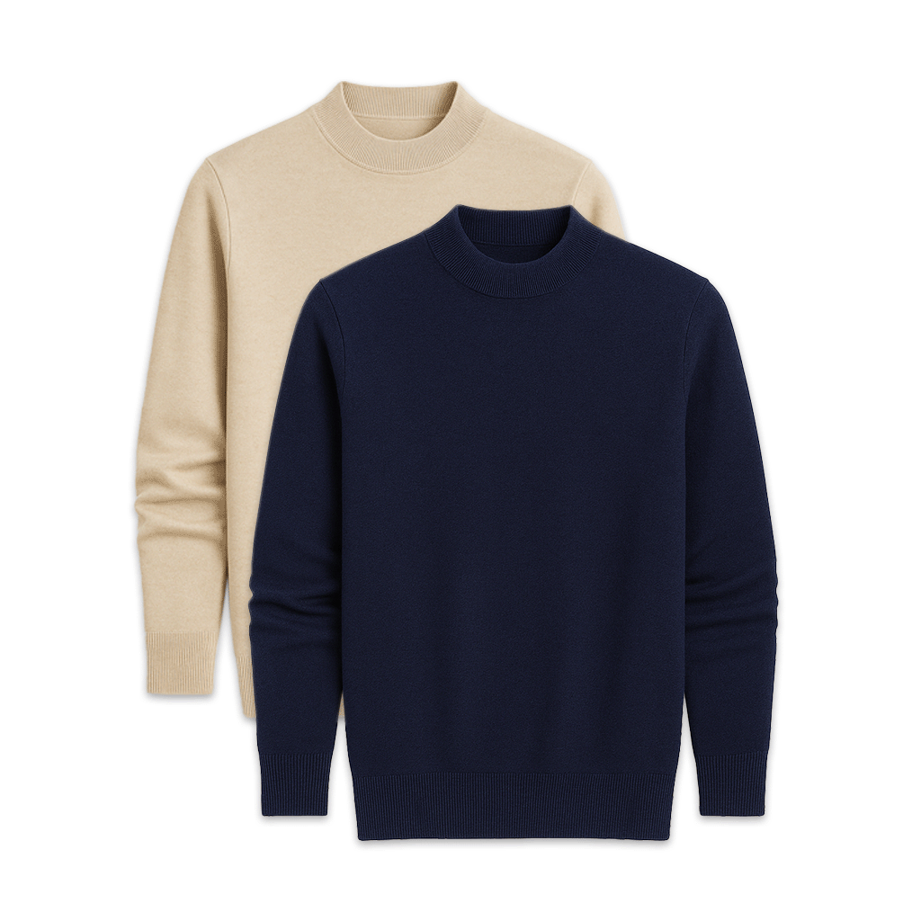 Set of 2 Men's Basic Sweaters | Relvorn