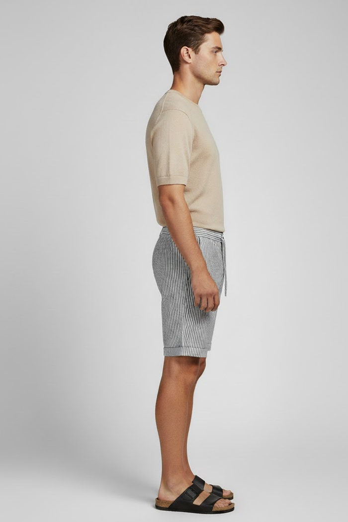 Men's Striped Linen Menswear Piece | Relvorn