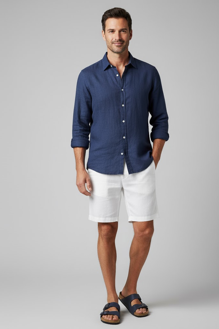Men's Linen White Menswear Piece | Relvorn