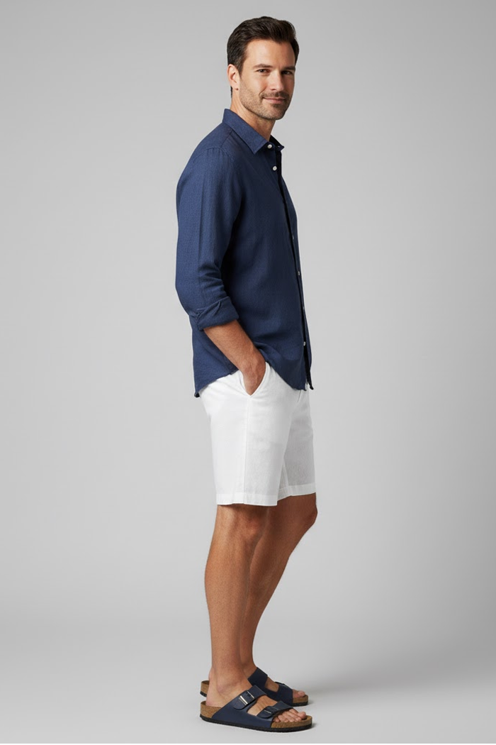 Men's Linen White Menswear Piece | Relvorn