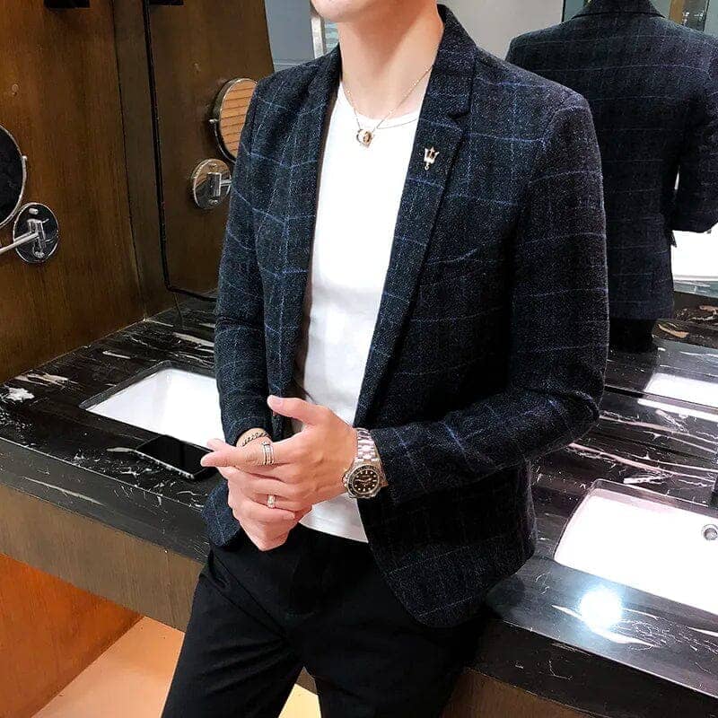 Men's Blazer Checked | Relvorn