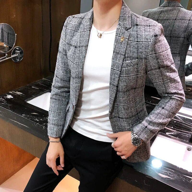 Men's Blazer Checked | Relvorn