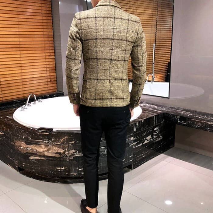 Men's Blazer Checked | Relvorn