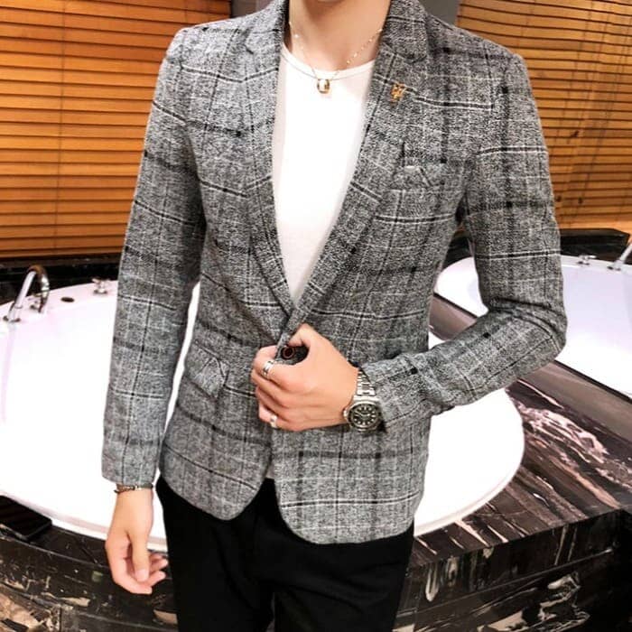 Men's Blazer Checked | Relvorn