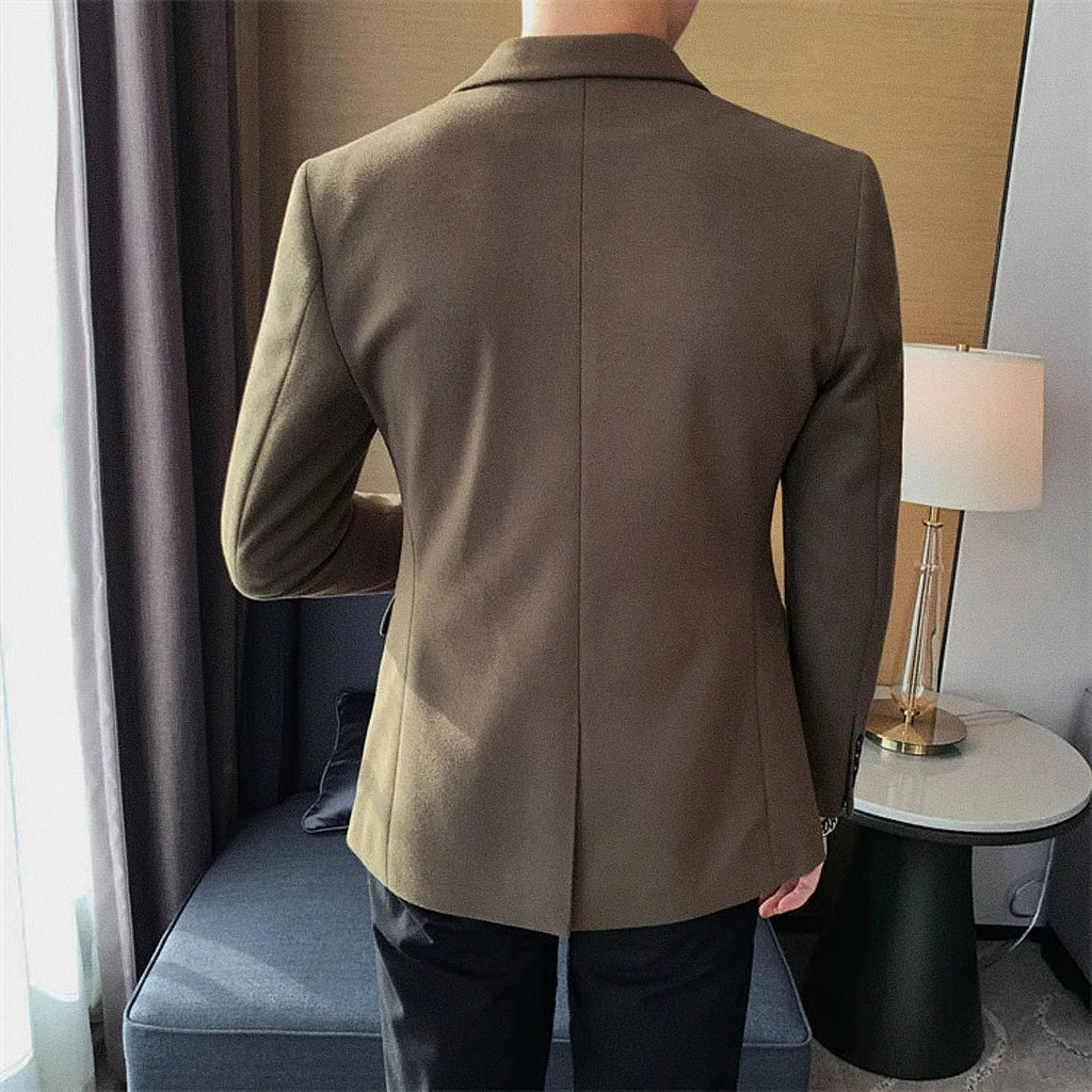 Men's Blazer With Notch Lapel Relaxed Fit | Relvorn