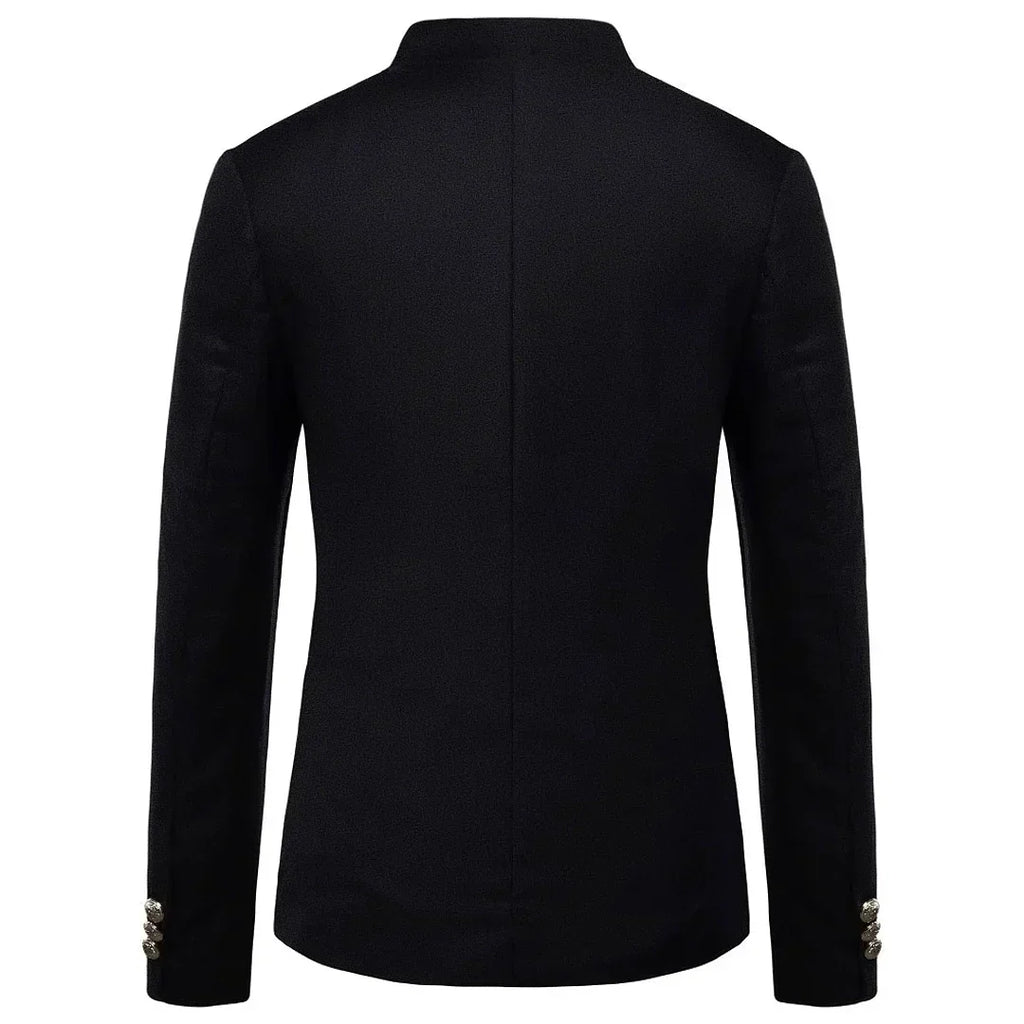 Men's Slim Fit Blazer With Collar Mandarim | Relvorn
