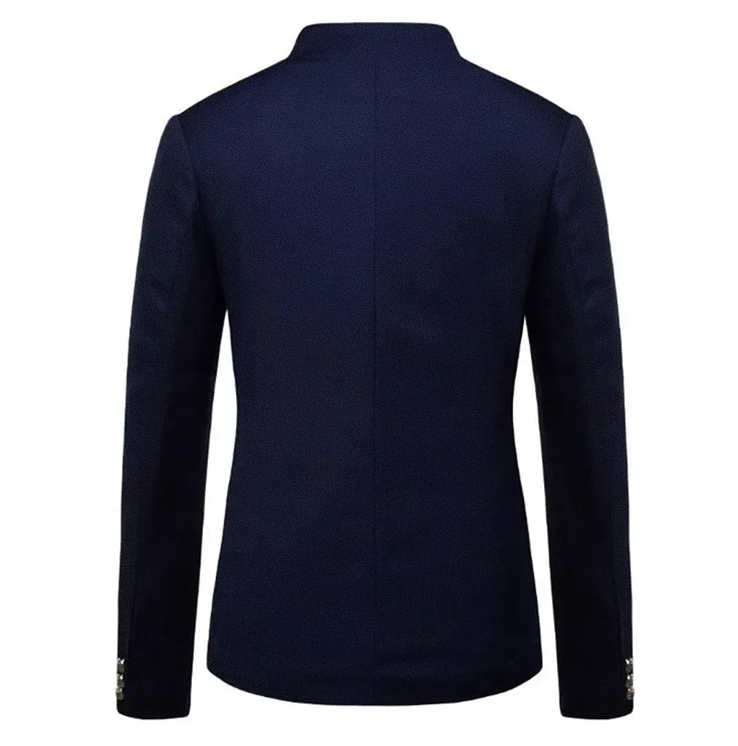 Men's Slim Fit Blazer With Collar Mandarim | Relvorn