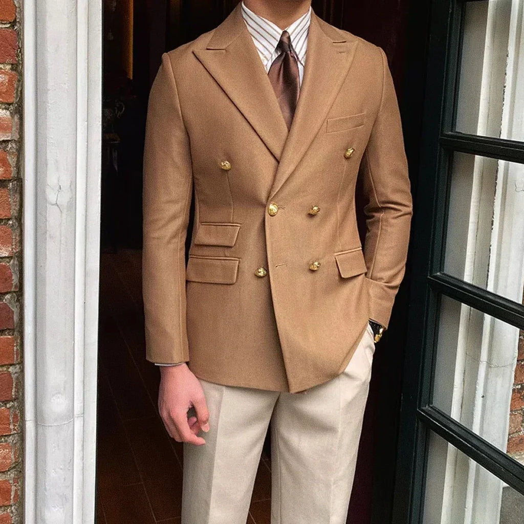 Men's Double-Breasted Blazer F002 | Relvorn