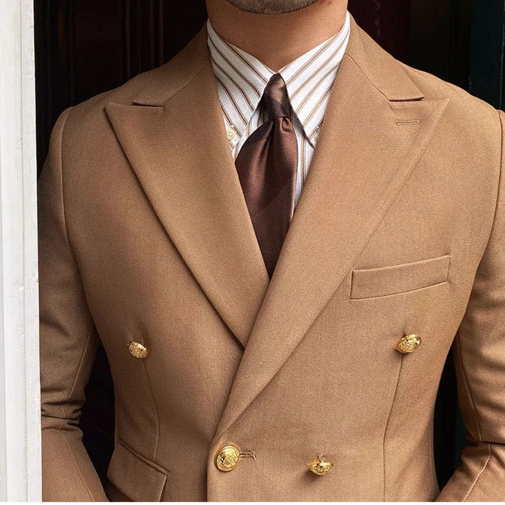 Men's Double-Breasted Blazer F002 | Relvorn