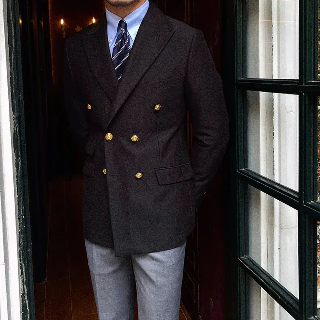 Men's Double-Breasted Blazer F002 | Relvorn
