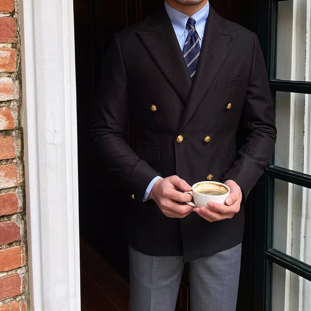 Men's Double-Breasted Blazer F002 | Relvorn