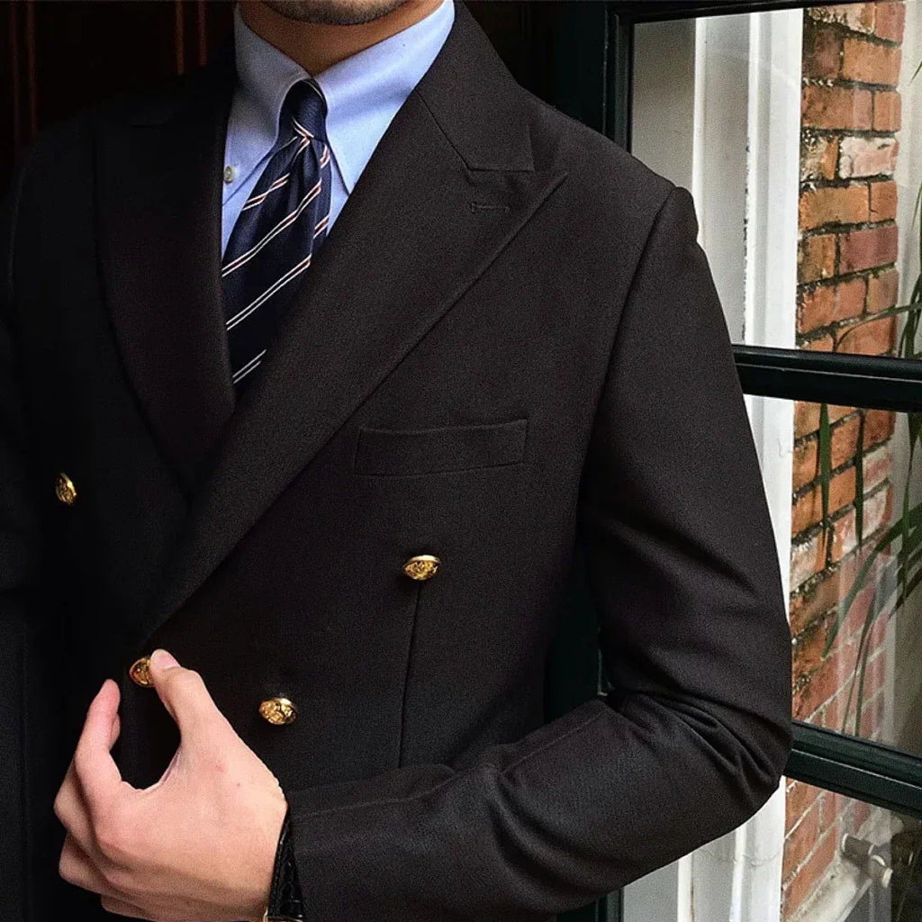 Men's Double-Breasted Blazer F002 | Relvorn