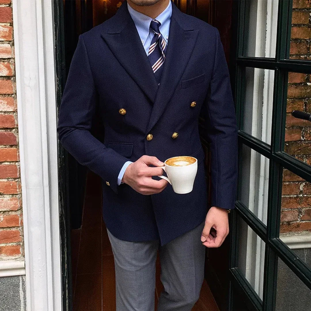 Men's Double-Breasted Blazer F002 | Relvorn