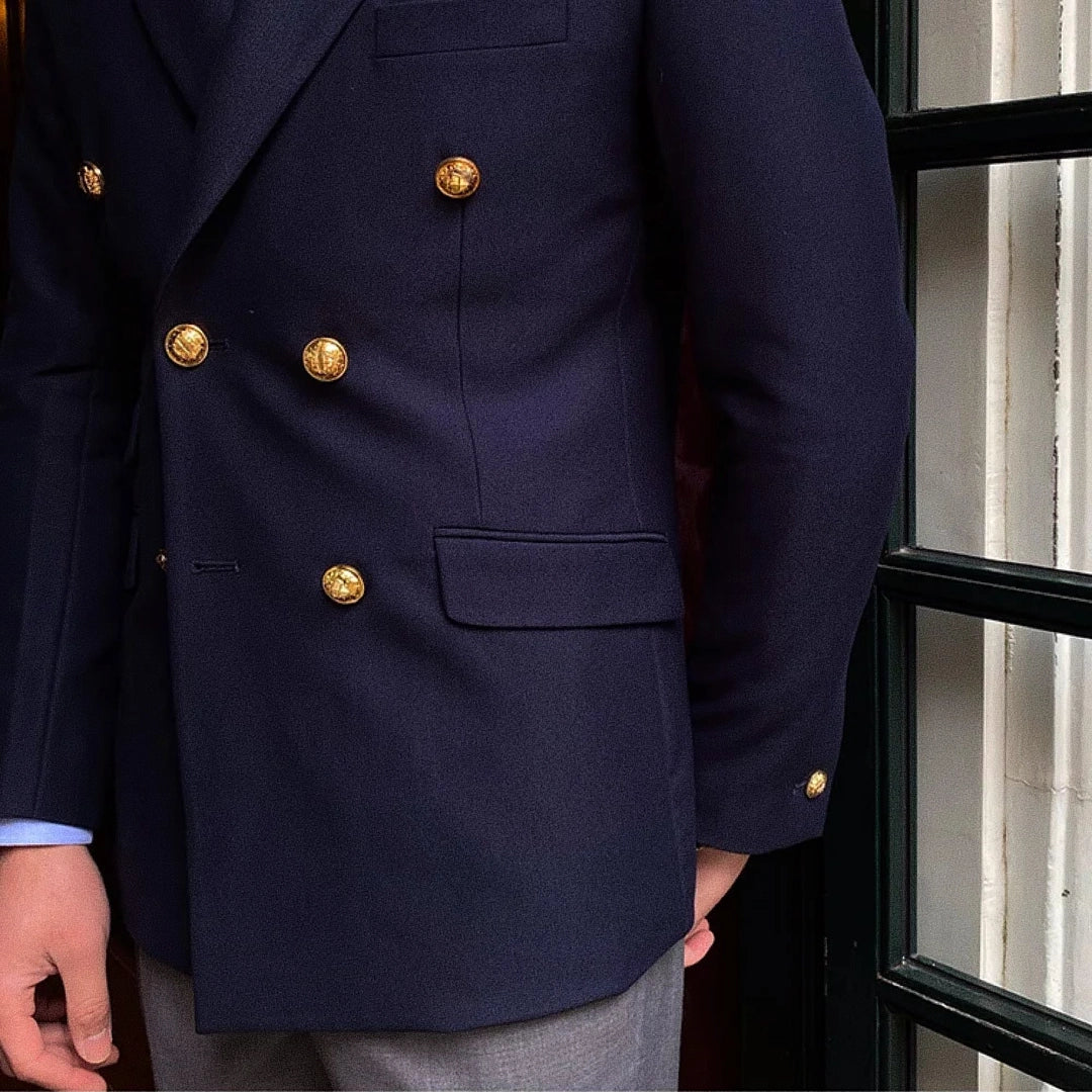 Men's Double-Breasted Blazer F002 | Relvorn