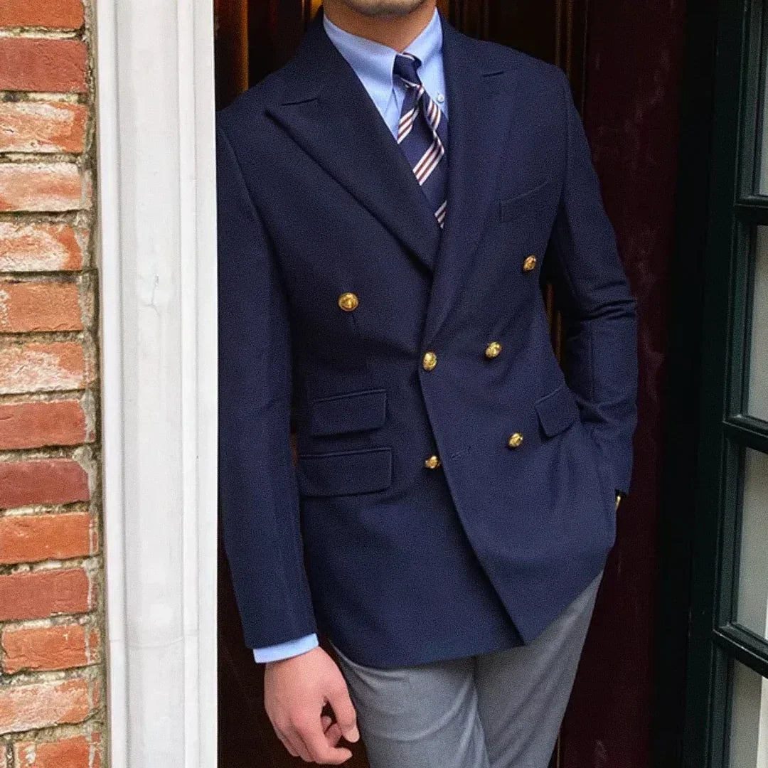Men's Double-Breasted Blazer F002 | Relvorn