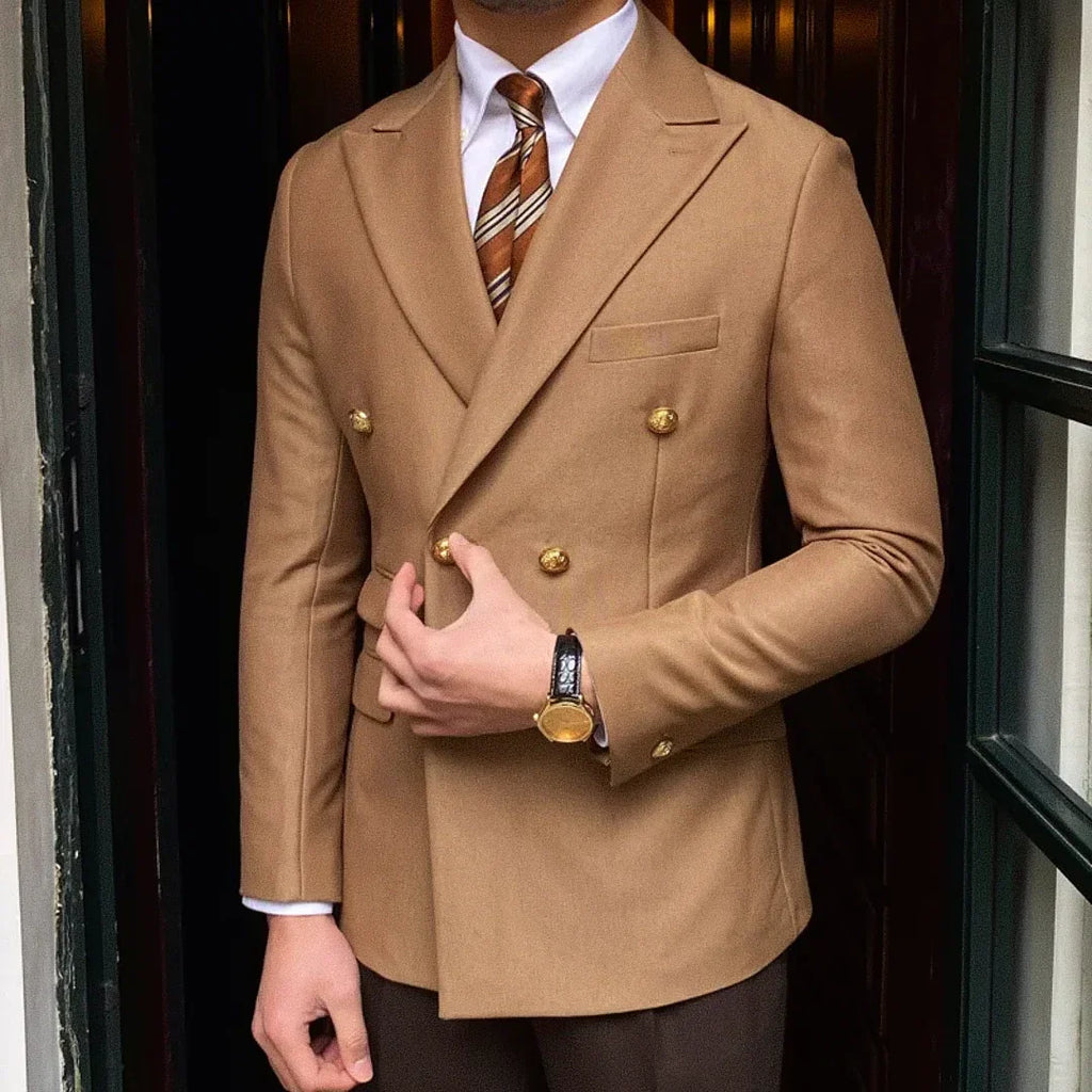 Men's Double-Breasted Blazer F002 | Relvorn