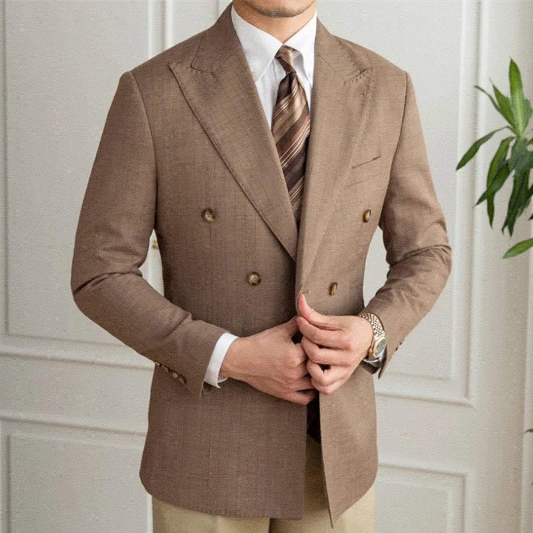 Men's Double-Breasted Blazer F009 | Relvorn