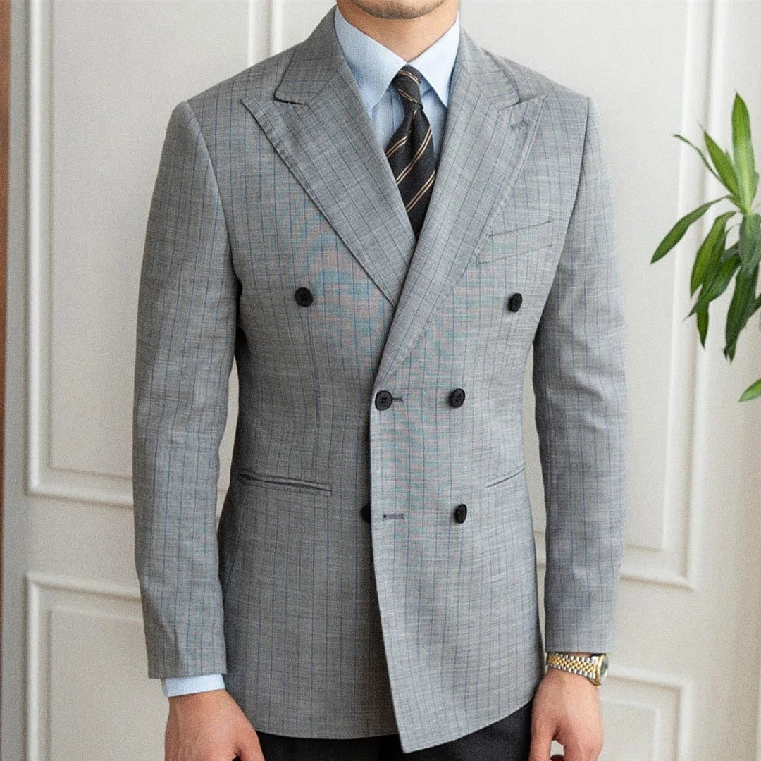 Men's Double-Breasted Blazer F009 | Relvorn
