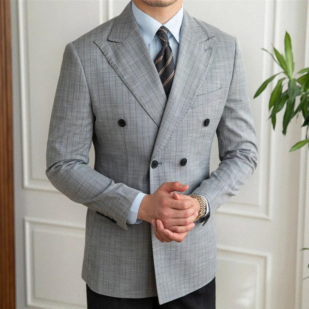 Men's Double-Breasted Blazer F009 | Relvorn