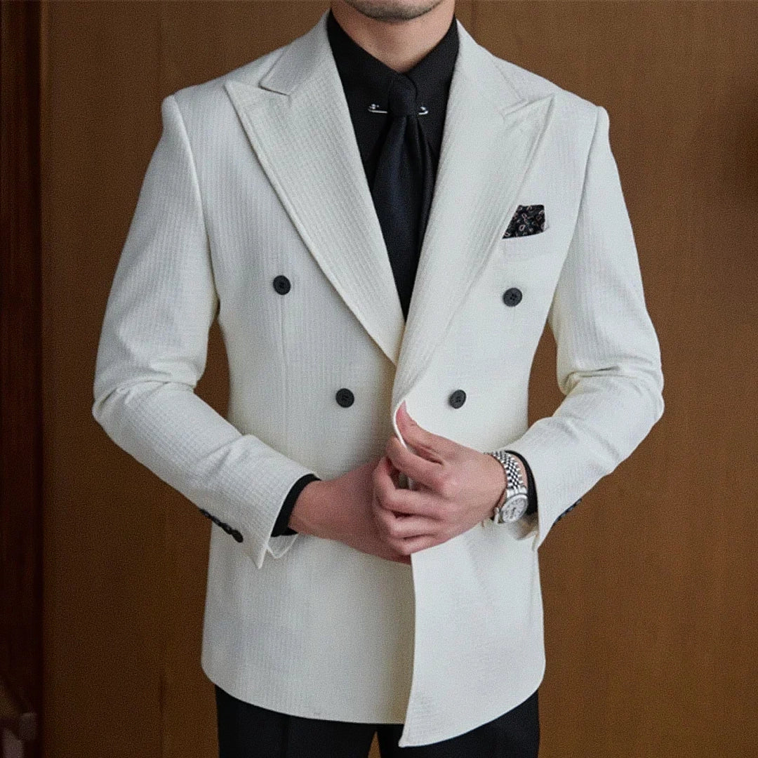 Men's Double-Breasted Blazer F011 | Relvorn