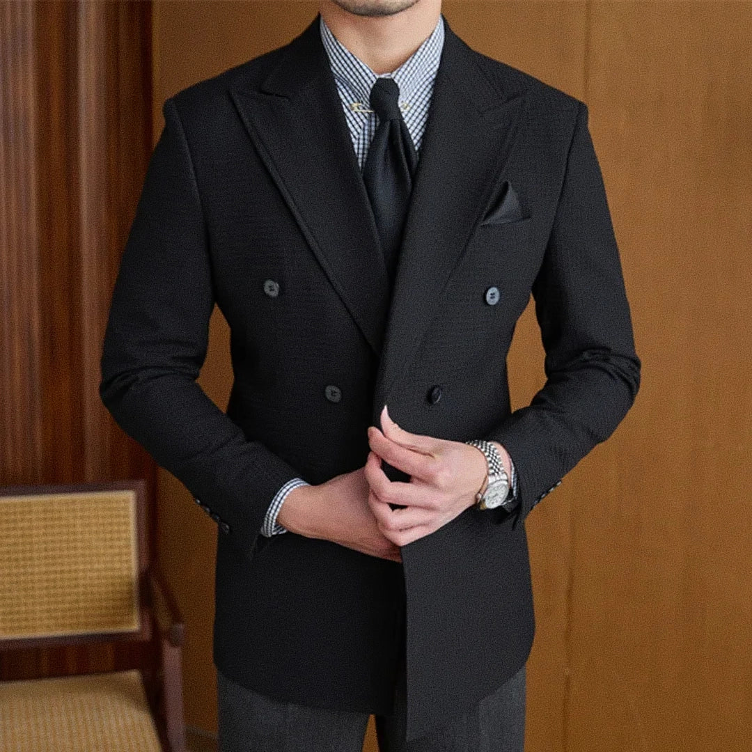 Men's Double-Breasted Blazer F011 | Relvorn