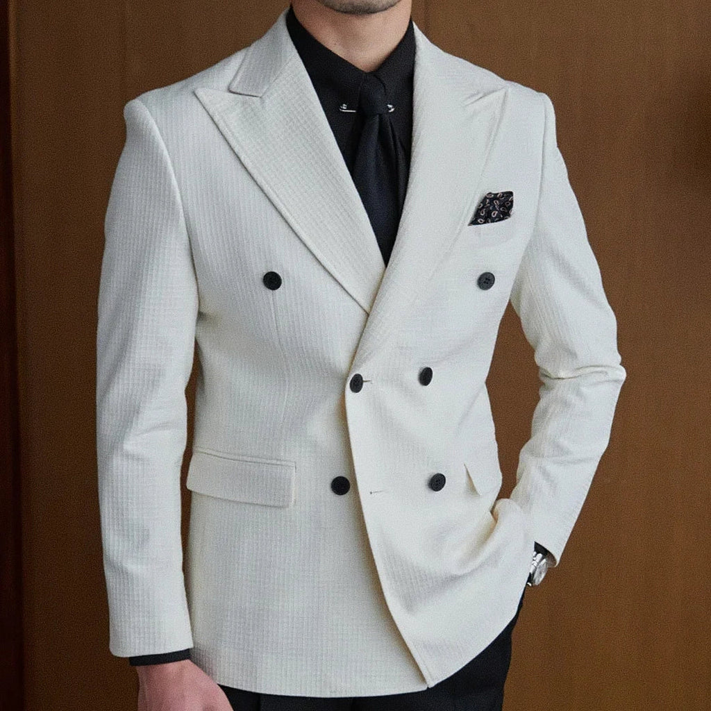 Men's Double-Breasted Blazer F011 | Relvorn