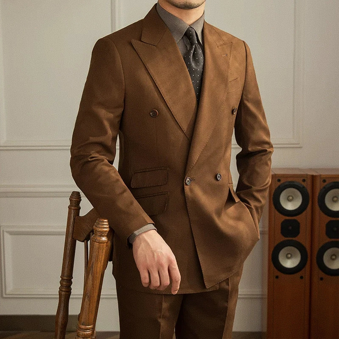 Men's Double-Breasted Blazer F005 | Relvorn
