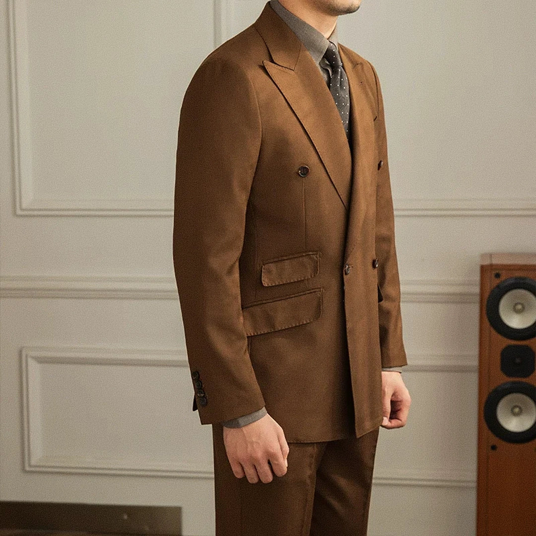 Men's Double-Breasted Blazer F005 | Relvorn