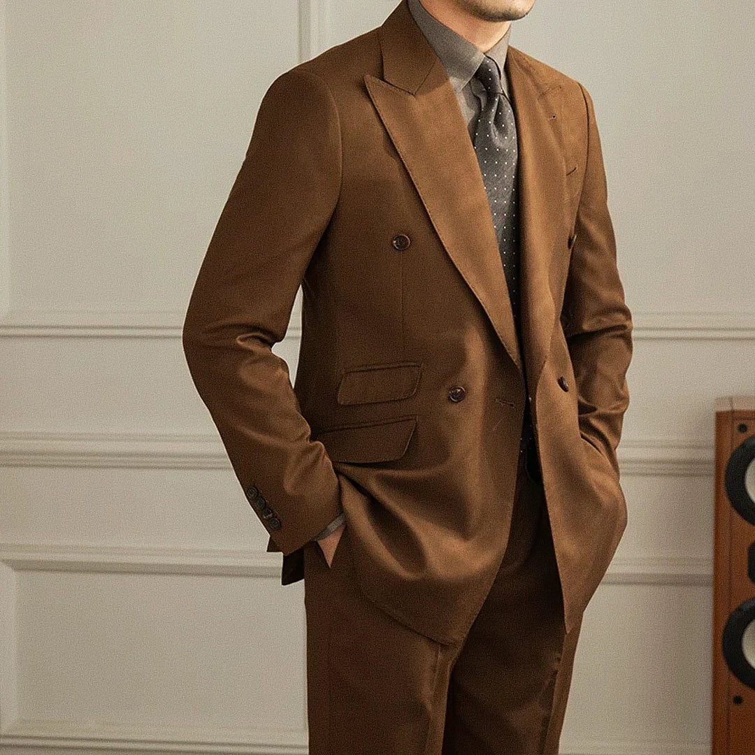Men's Double-Breasted Blazer F005 | Relvorn