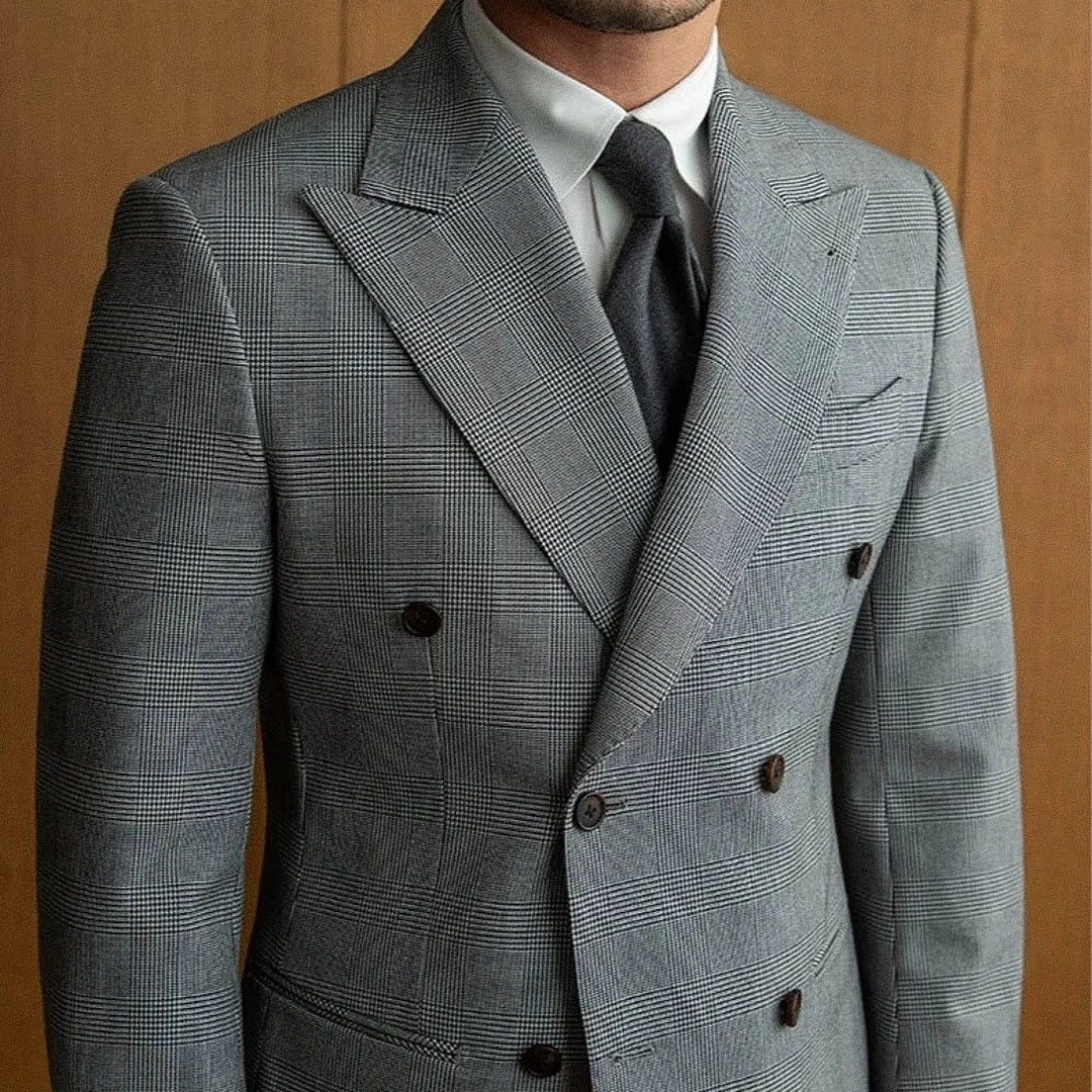 Men's Double-Breasted Blazer F006 | Relvorn