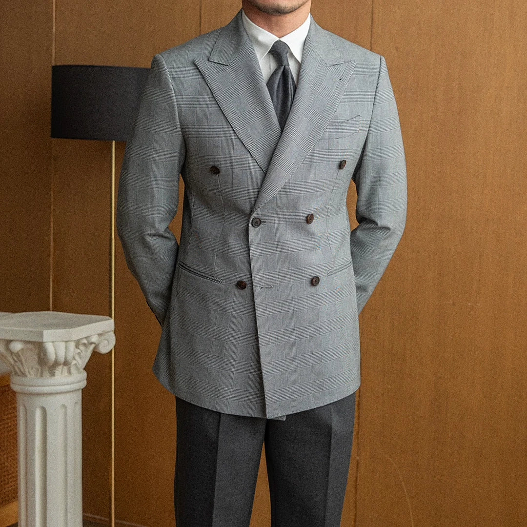 Men's Double-Breasted Blazer F006 | Relvorn