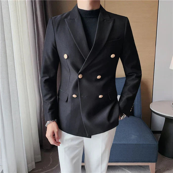 Men's Double-Breasted Blazer F016 | Relvorn