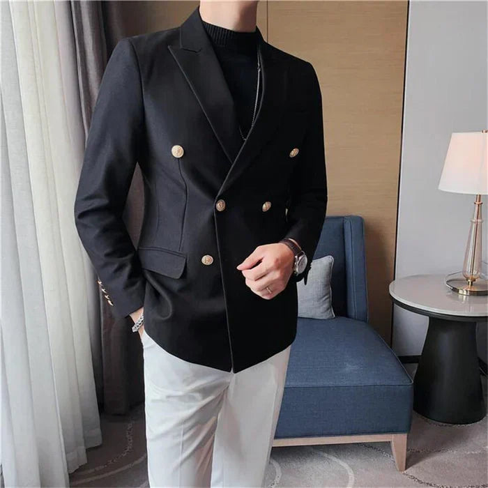Men's Double-Breasted Blazer F016 | Relvorn