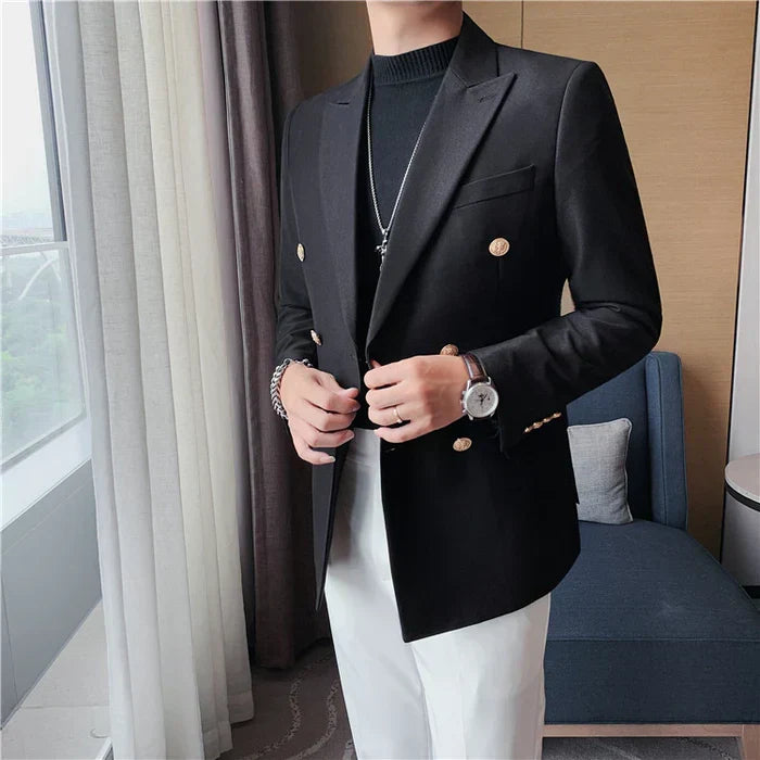 Men's Double-Breasted Blazer F016 | Relvorn