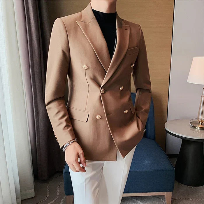 Men's Double-Breasted Blazer F016 | Relvorn