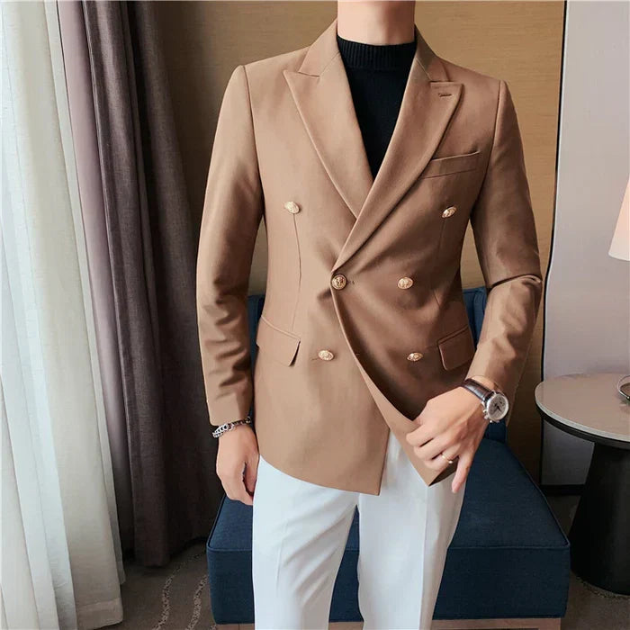 Men's Double-Breasted Blazer F016 | Relvorn
