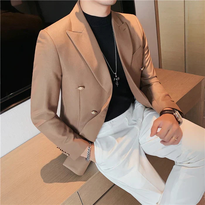 Men's Double-Breasted Blazer F016 | Relvorn
