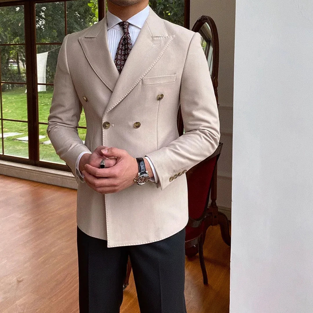 Men's Double-Breasted Blazer F008 | Relvorn