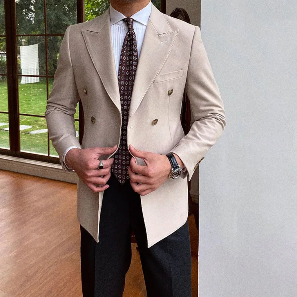 Men's Double-Breasted Blazer F008 | Relvorn