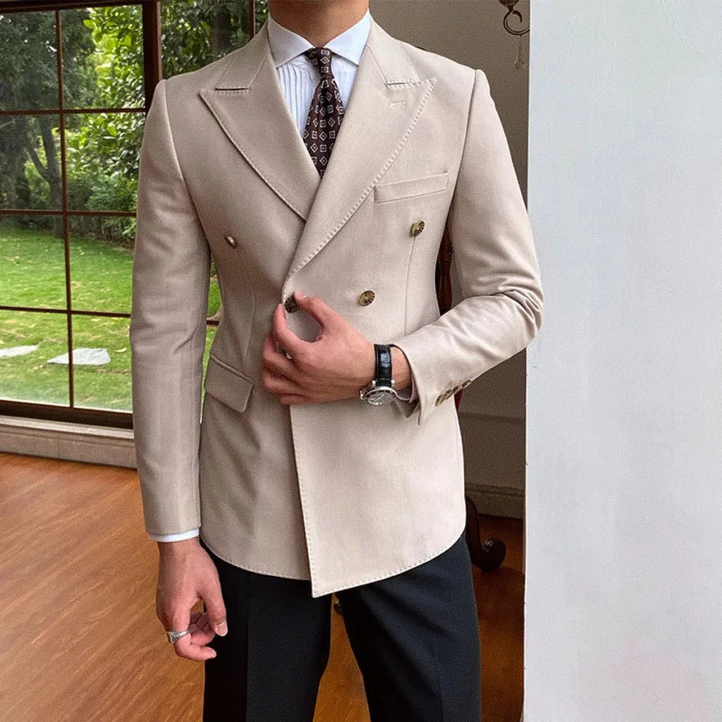 Men's Double-Breasted Blazer F008 | Relvorn
