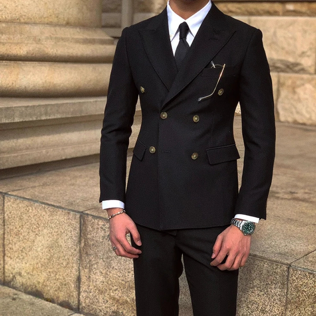 Men's Double-Breasted Blazer F008 | Relvorn