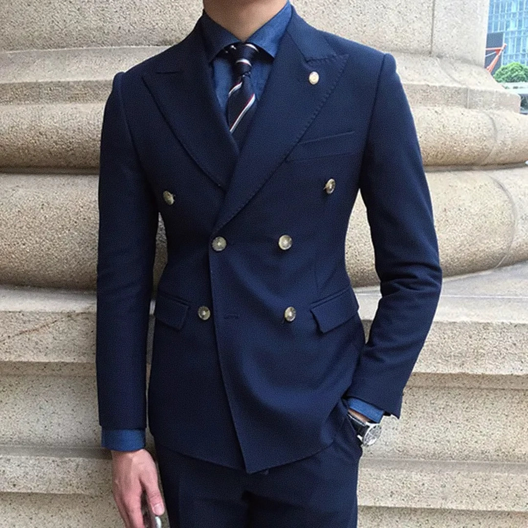Men's Double-Breasted Blazer F008 | Relvorn