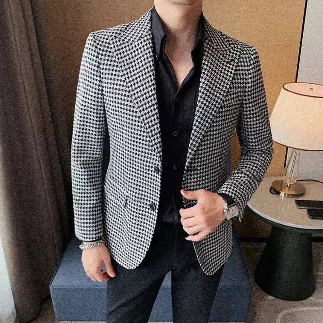Men's Blazer Checked F019 | Relvorn