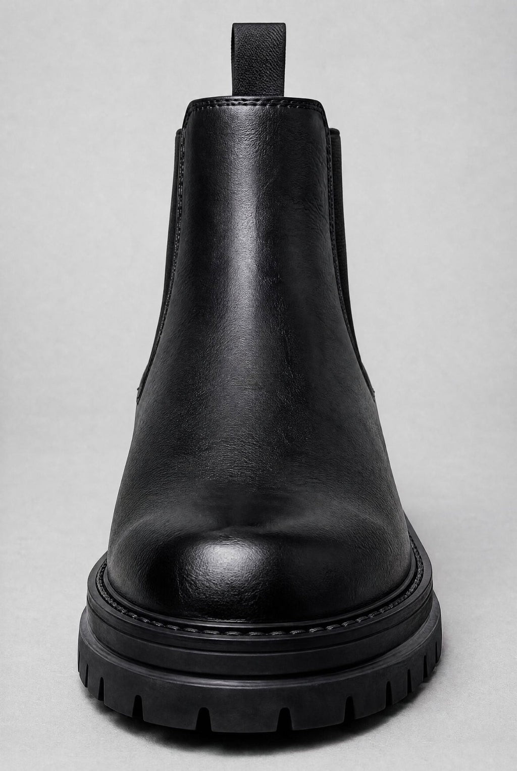 Men's Chunky Sole Leather with Platform Sole Chelsea Boots | Relvorn