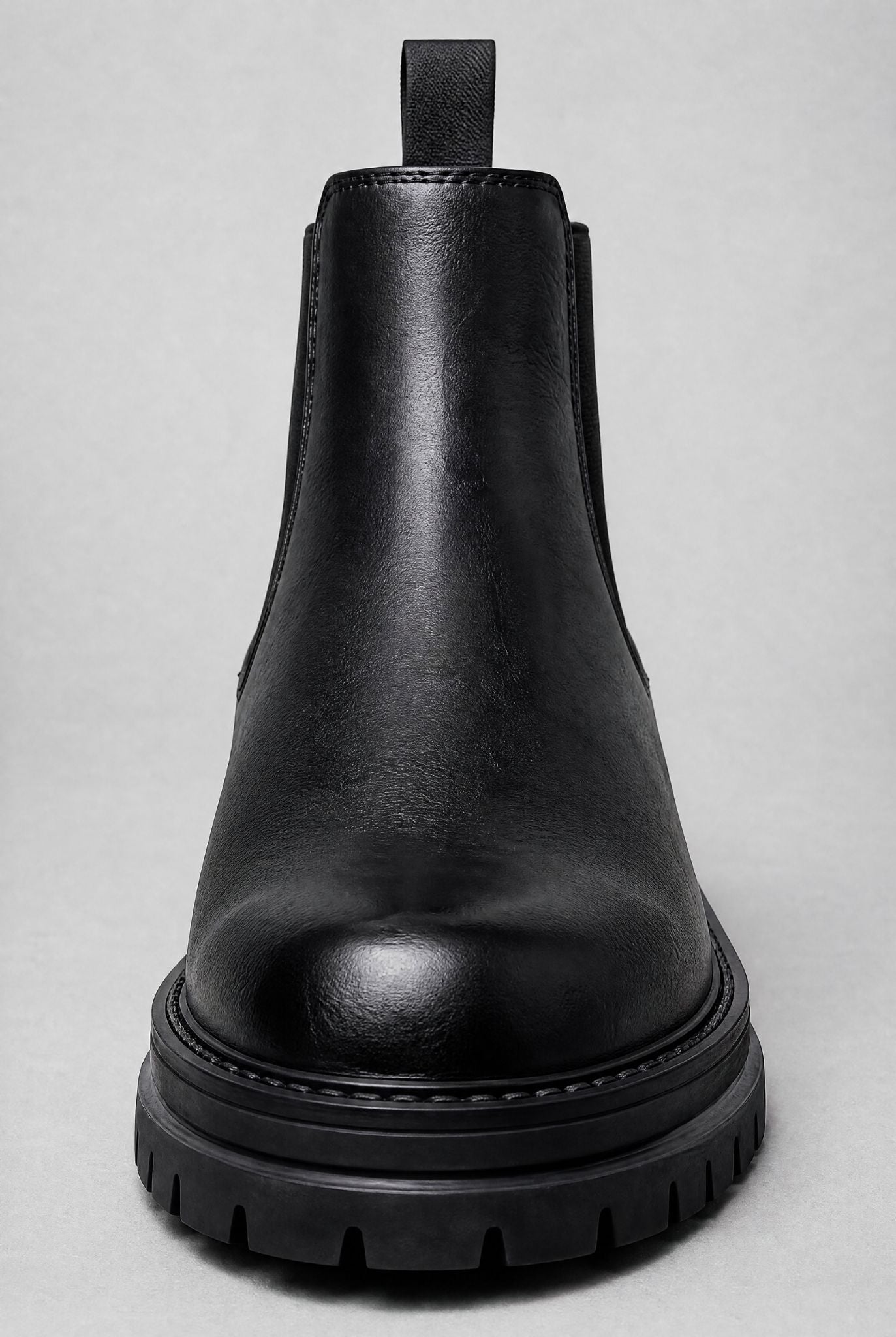 Men's Chunky Sole Leather with Platform Sole Chelsea Boots | Relvorn