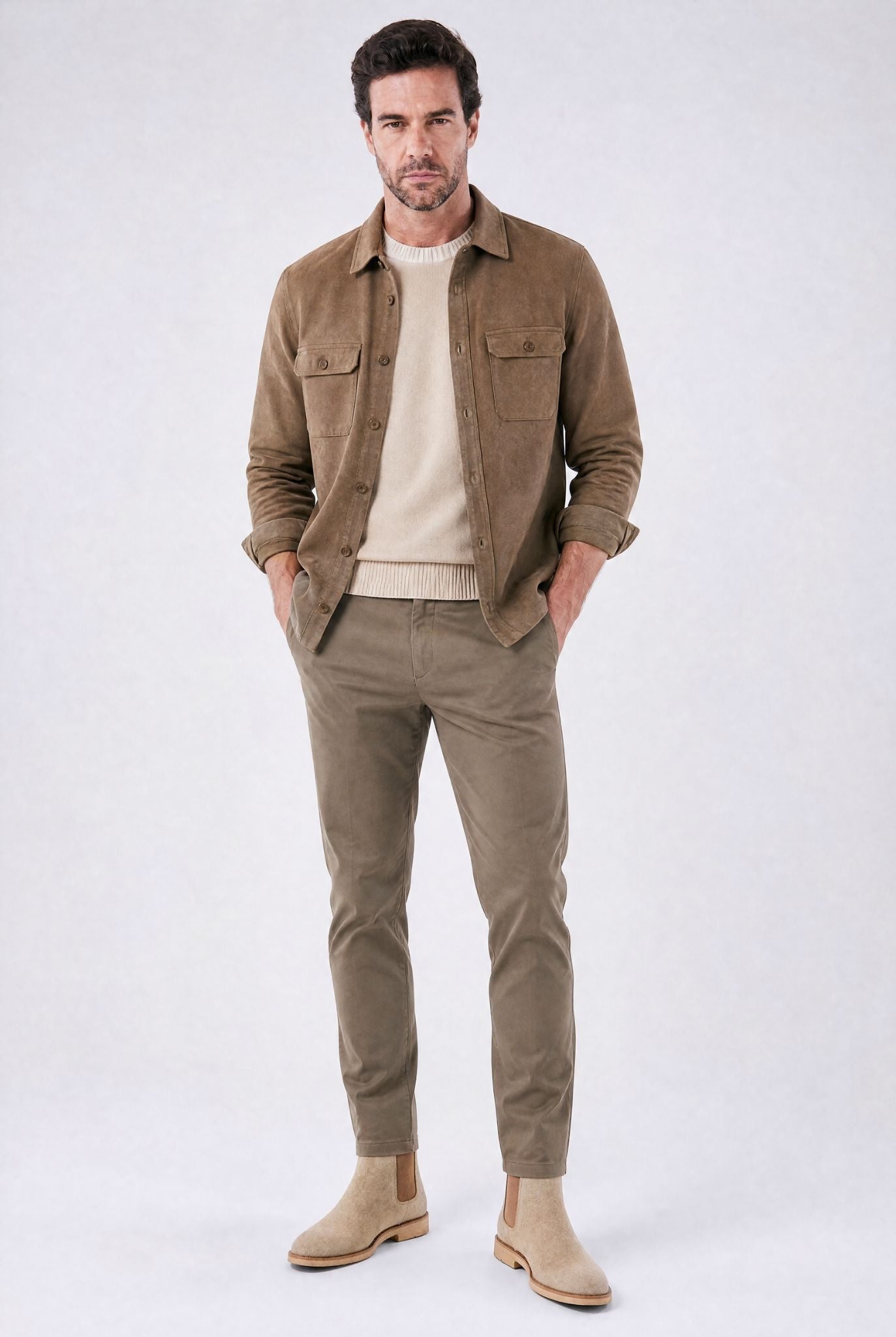 Men's Leather and Suede Camden Chelsea Boots | Relvorn